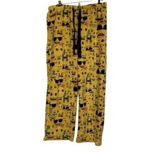 Emoji Size Women’s Medium 8/10 Fleece Pajama Lounge Sleep Pants
